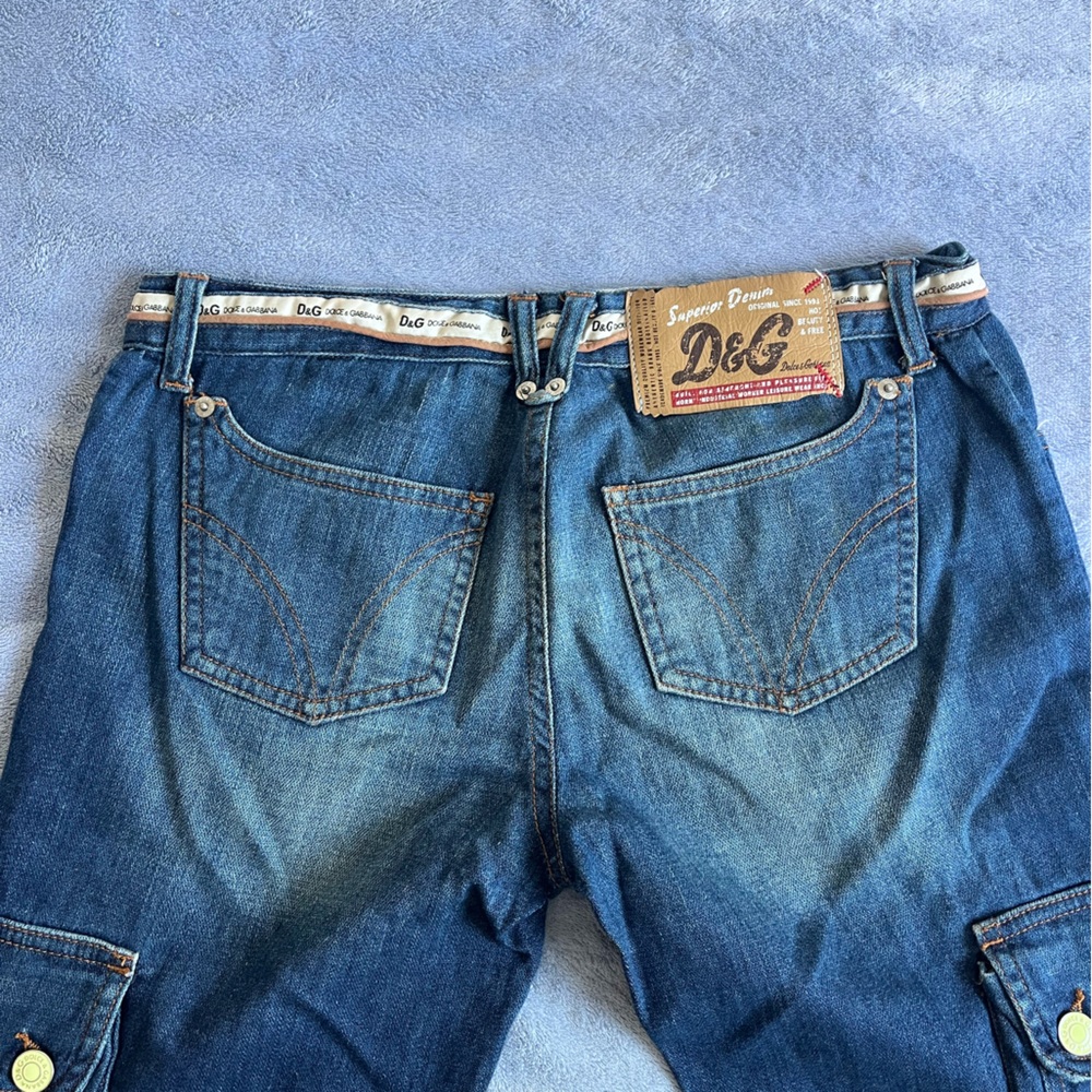Dolce & Gabbana Blue Denim Jeans - Women's. Low-rise. - Picture 6 of 15